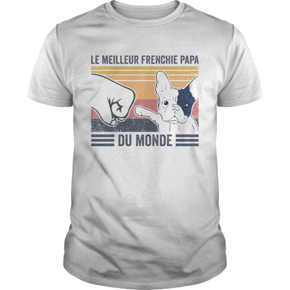Le Meilleur Frenchie Papa Du Monde Graphic Unisex T-Shirt